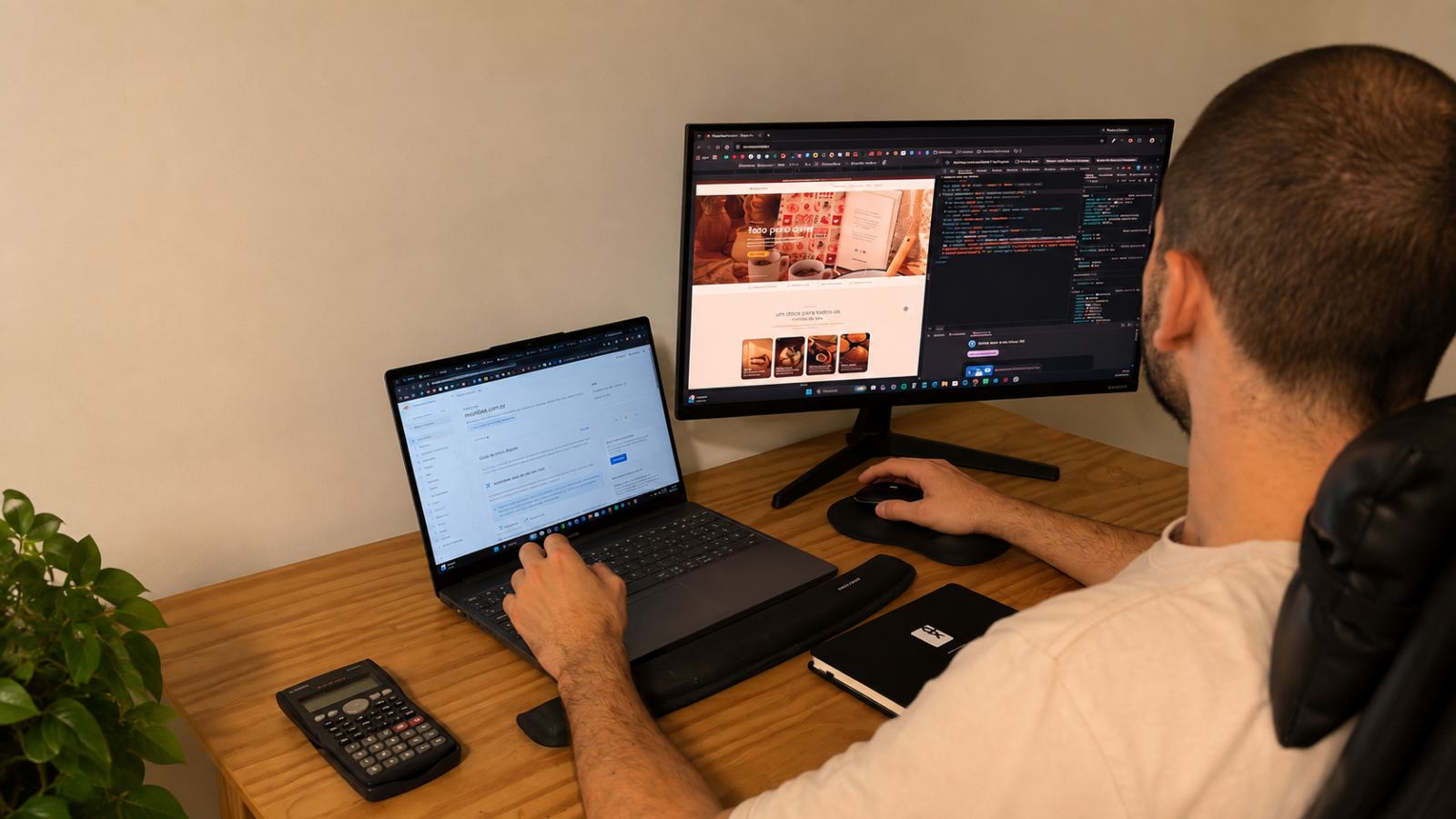 Trabalhando no novo site da Mombee