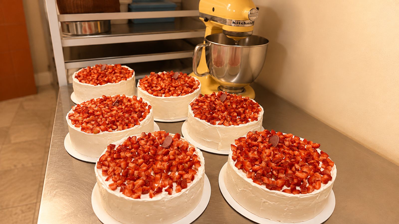 Produção na cozinha da Mombee
