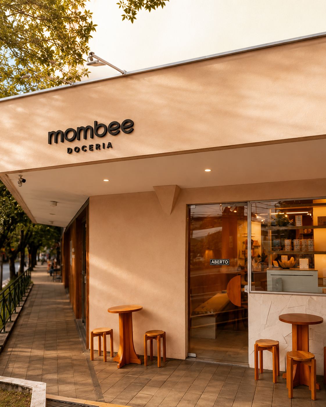 Fachada da Mombee Doceria na Mata da Praia, Vitória